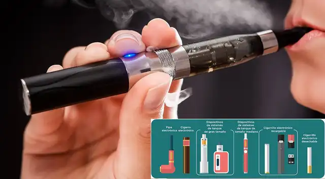 Los cigarrillos electrónicos también contienen nicotina dañina para la salud.