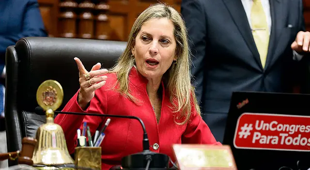Audio de la titular del Parlamento revela sus intenciones de buscar la vacancia del mandatario. Audio de la titular del Parlamento revela sus intenciones de buscar la vacancia del mandatario.