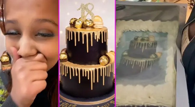 La joven pensó que iba recibir el modelo de torta que envió. La joven pensó que iba recibir el modelo de torta que envió.