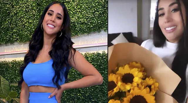 Melissa Paredes sorprendió al posar con regalo de su menor hija Mía.