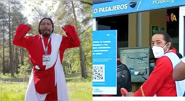 El 'Hincha israelita' estuvo presente en el amistoso de Perú vs Nueva Zelanda en Barcelona.