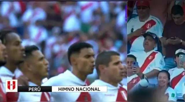 Miles de peruanos entonaron el Himno Nacional en el RCD Stadium en Barcelona, España.