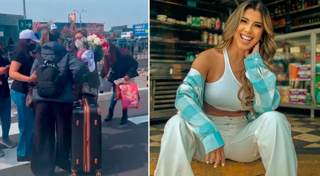 Yahaira Plasencia se emociona al ser recibida por fans en Perú.]