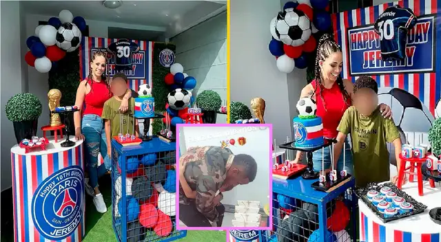 Melissa Klug y Jefferson Farfán celebraron los 10 añitos de su último hijo.