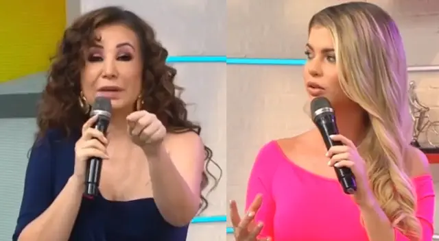 Brunella Horna disgustada con la interrupción de Janet Barboza. Brunella Horna disgustada con la interrupción de Janet Barboza.