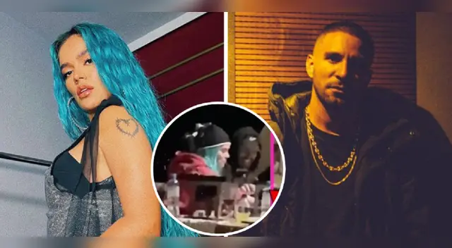 Karol G y Pipe Calderón son ampayados. Karol G y Pipe Calderón son ampayados.