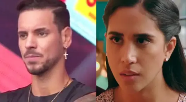 Melissa Paredes mostró enojo porque Anthony Aranda no le prestaba atención.