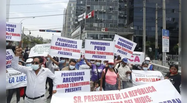 Grupo de proveedores del programa Qali Warma volverán a protestar.