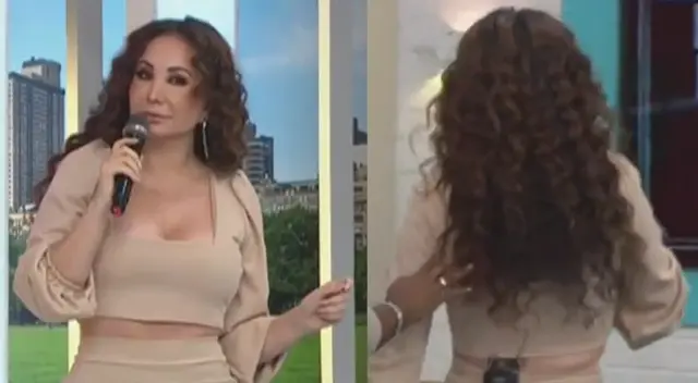 Janet Barboza se puso nerviosa cuando le preguntaron por Miguel Bayona.