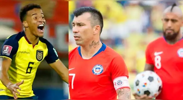Esta sería la polémica foto de Ecuador contra Chile.