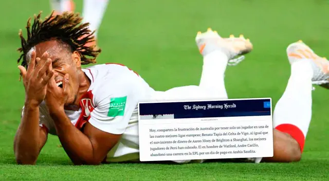 André Carrillo fue criticado por la prensa de Australia previo al repechaje.