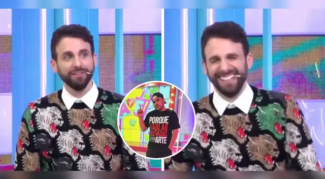 Rodrigo González es choteado por su DJ. Rodrigo González es choteado por su DJ.