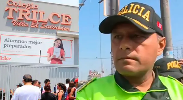 La Policía viene resguardando los colegios Trilce de la capital ante alarma de tiroteo. La Policía viene resguardando los colegios Trilce de la capital ante alarma de tiroteo.