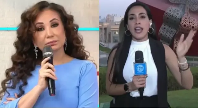 Janet Barboza se excusa por pregunta indiscreta que le hizo a Romina Vega.