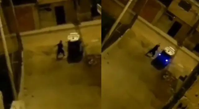 Peculiar escena protagonizada por mototaxista se hizo viral en las redes sociales.