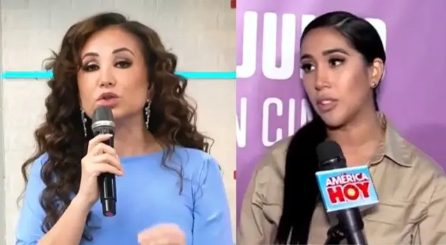 Melissa Paredes felicita a Janet Barboza por hablar de su situación sentimental con Miguel Bayona.