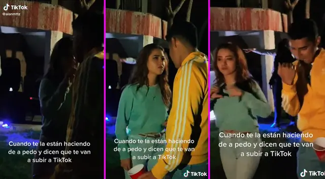 La pareja trató de disimular la pelea y se pusieron a bailar.