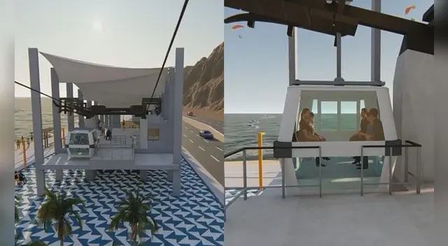 Así luciría el teleférico de Miraflores cuando la obra sea inaugurada.