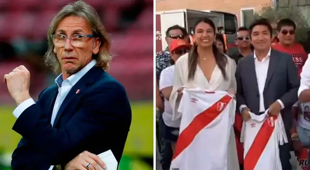 Pareja de novios buscan a Ricardo Gareca para cumplir con una de las cábalas que le gusta al DT. Pareja de novios buscan a Ricardo Gareca para cumplir con una de las cábalas que le gusta al DT.