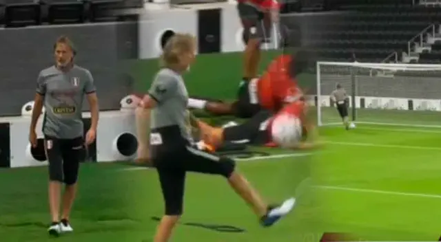 Ricardo Gareca reparte lujo en los entrenamientos.