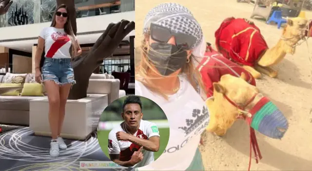 Pamela López viajó a Qatar en el avión de la blanquirroja Pamela López viajó a Qatar en el avión de la blanquirroja