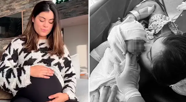 Majo Parodi encantada con su bebé recién nacida. Majo Parodi encantada con su bebé recién nacida.