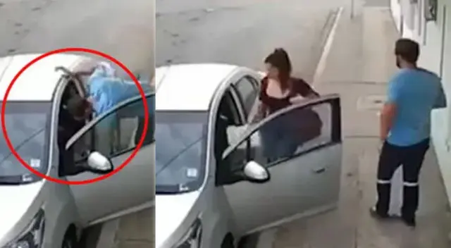 Las cámaras de vigilancia captaron la trágica escena.