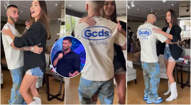 Natalie Vértiz y Manuel Turizo no dudaron en bailar una bachata romántica.