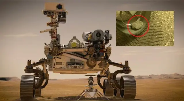 ¿Cómo? El róver Perseverance de la NASA tiene una piedra de 'mascota' en el planeta Marte. ¿Cómo? El róver Perseverance de la NASA tiene una piedra de 'mascota' en el planeta Marte.