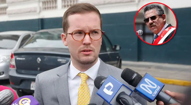 Parlamentario fue intolerante con la pregunta y las críticas hacia su informe donde blinda a Merino de Lama. Parlamentario fue intolerante con la pregunta y las críticas hacia su informe donde blinda a Merino de Lama.