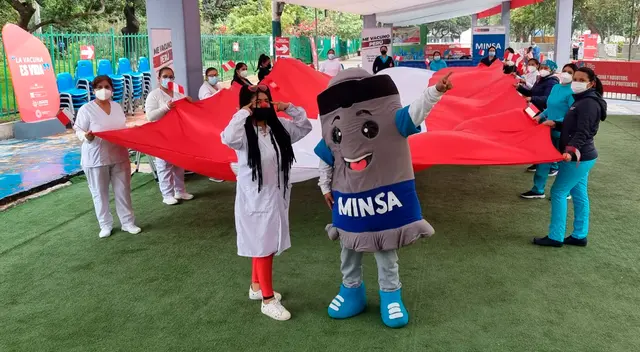 Perú vs Australia: brigadas del Minsa realizan banderazo para apoyar a selección [VIDEO]
