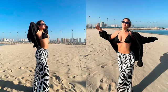 Alessandra Fuller se luce en bikini en Qatar, pero usuarios le 'dan con palo'