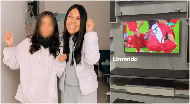 Tula Rodriguez y su hija se lamentan tras derrota de Perú frente a Australia. Tula Rodriguez y su hija se lamentan tras derrota de Perú frente a Australia.