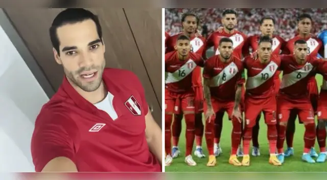 Guty Carrera apoya a la selección peruana.