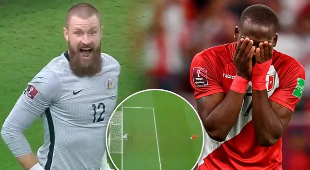 Luis Advíncula desperdició el penal, pero el golero Redmayne se habría adelantado.