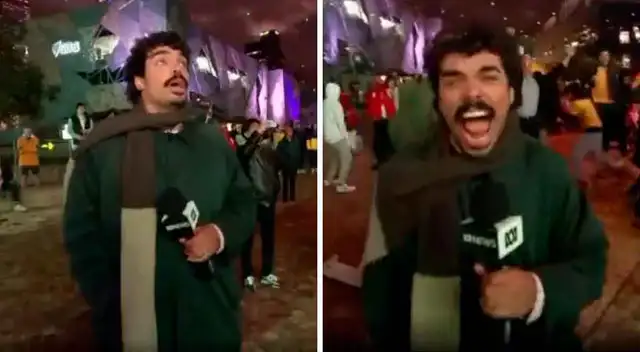 Reportero australiano estalla en júbilo por la clasificación de los Socceroos al Mundial.