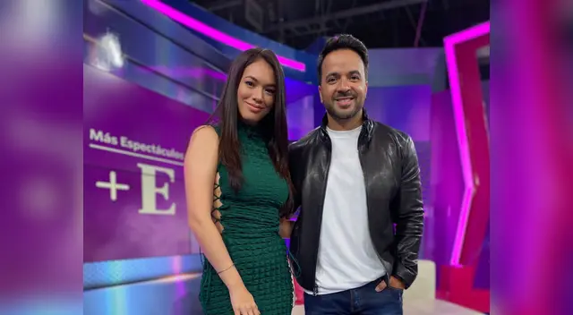 Jazmín feliz junto al interprete del tema 'despacito' Jazmín feliz junto al interprete del tema 'despacito'