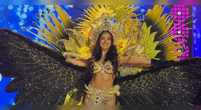 Valeria Flórez sorprende con traje típico.