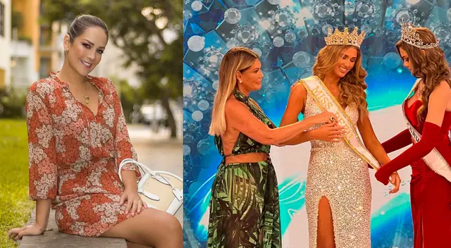 Marina Mora tras coronación de Alessia Rovegno como Miss Perú Marina Mora tras coronación de Alessia Rovegno como Miss Perú
