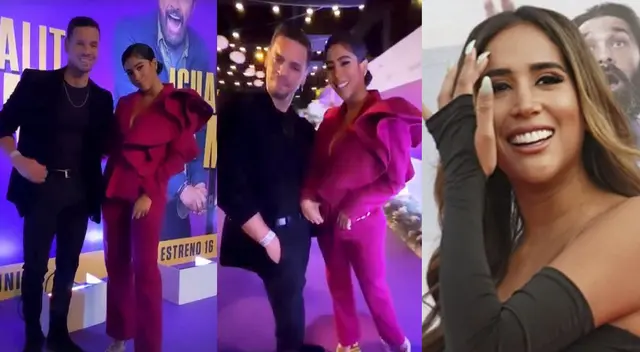 Melissa Paredes asiste al Avant Premiere de película con su pareja Anthony Aranda.