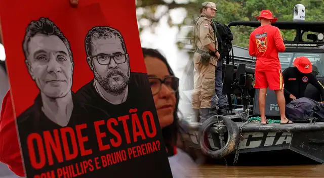 El periodista Dom Phillips y el experto Bruno Araújo Pereira desaparecieron en la Amazonía brasileña. El periodista Dom Phillips y el experto Bruno Araújo Pereira desaparecieron en la Amazonía brasileña.