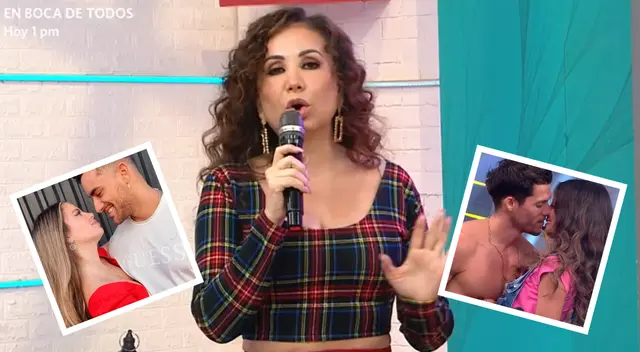 Janet Barboza aconseja a Flavia Laos, Austin Palao, Luciana Fuster y Patricio Parodi.