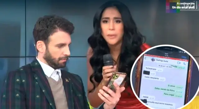 Melissa Paredes muestra chats pero no de ella.
