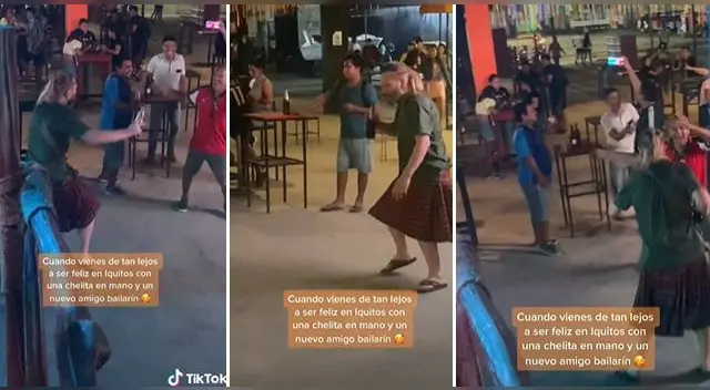 La singular escena se ha vuelto viral en las redes sociales. La singular escena se ha vuelto viral en las redes sociales.