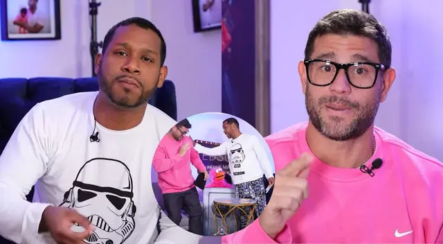 Giselo cuadra a Yaco Eskenazi en su programa de YouTube Giselo cuadra a Yaco Eskenazi en su programa de YouTube