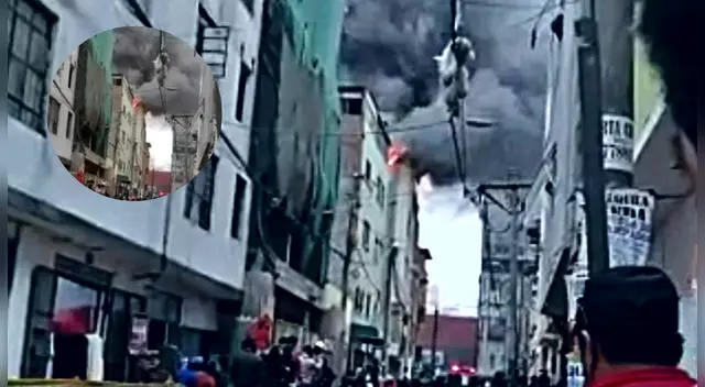 Incendio en Gamarra Incendio en Gamarra