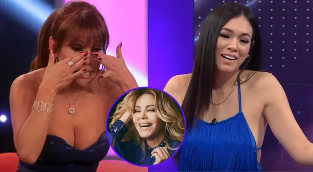 Jazmín Pinedo minimiza a Magaly Medina. Jazmín Pinedo minimiza a Magaly Medina.