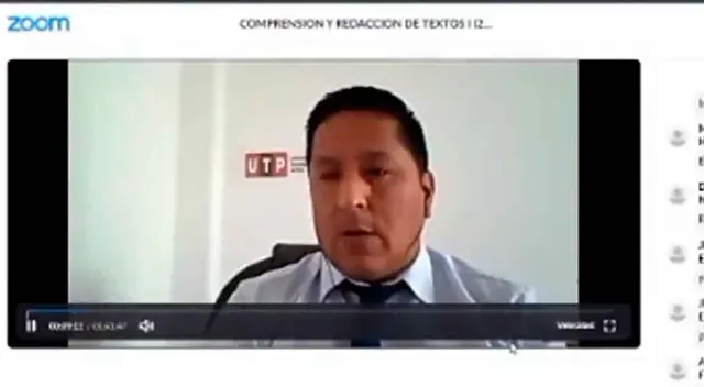 El profesor tomaba lista vía Zoom y se sorprendió al escuchar la voz de su alumno.