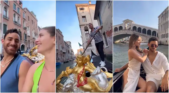 Flavia Laos y Austin Palao comparten momentos juntos en Venecia.