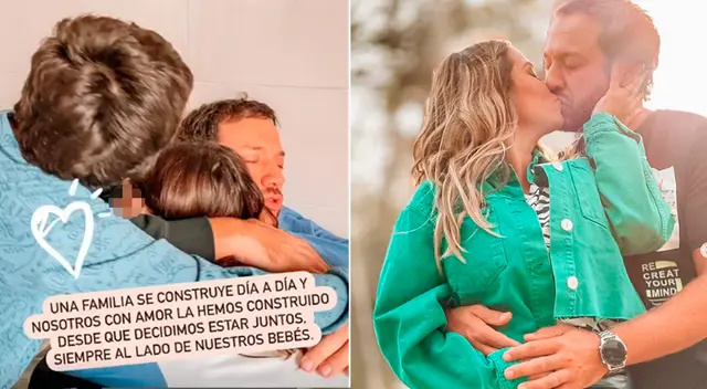 Ethel Pozo celebra el día del padre con Julián Alexander.